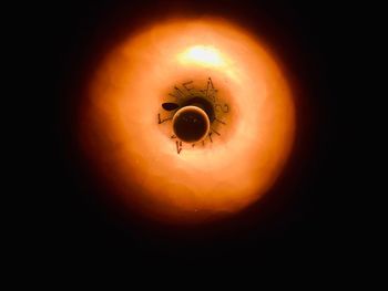 Close-up of illuminated lamp