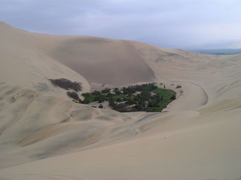 Scenic view of desert against sky