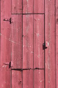 Full frame shot of red door