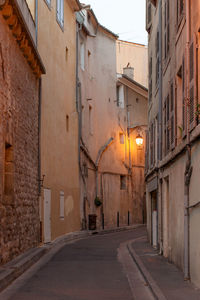 Street amidst buildings in city