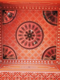 Low angle view of ornate ceiling