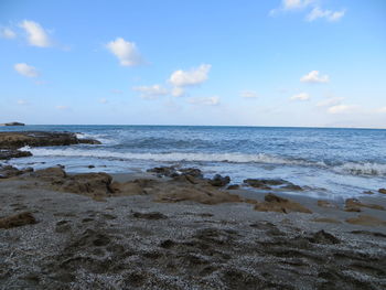 Scenic view of sea against sky