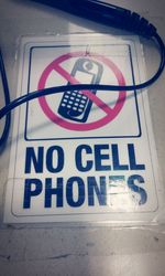 Close-up of information sign