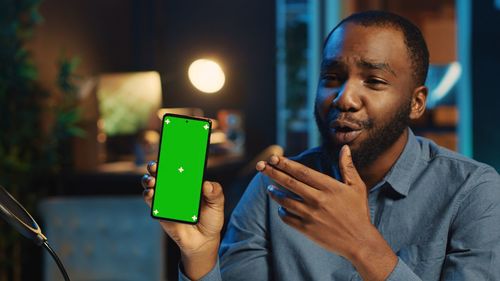 Young man using mobile phone