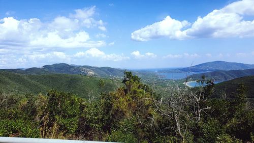 Panoramic view of landscape against sky