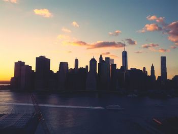 Cityscape at sunset
