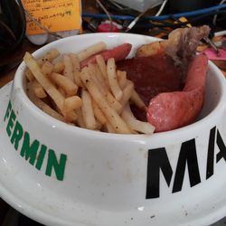 Close-up of served food in plate