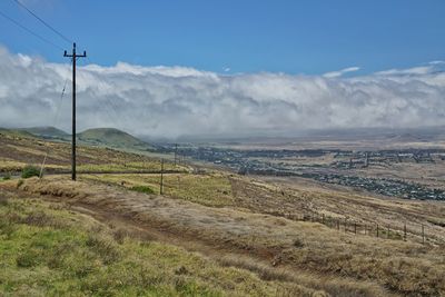 Scenic view of landscape against sky