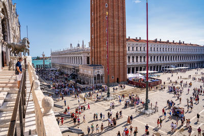 View of the st. marco square in venice, italy.