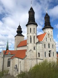 Low angle view of a church - visby - gotland sweden