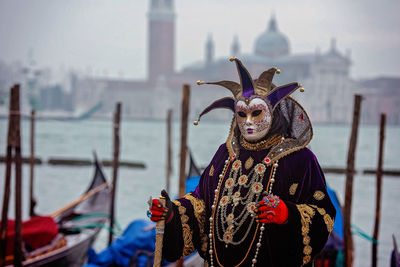 Full frame shot of mask against water