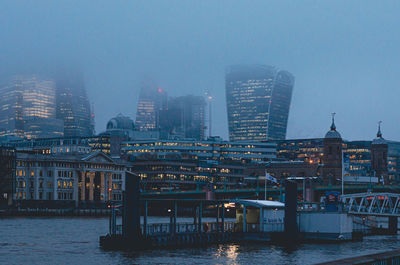 Buildings in city