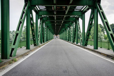 View of car on bridge