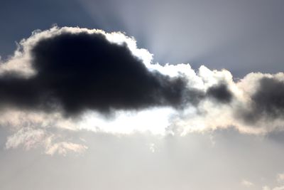 Low angle view of clouds in sky