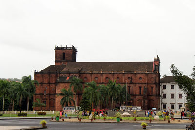 View of historical building against clear sky