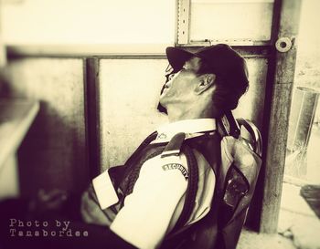 Portrait of young man