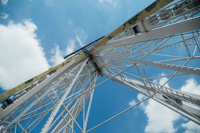 Low angle view of ferris wheel against sky