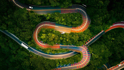 A winding, dangerous mountain road