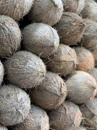Full frame shot of onions for sale at market