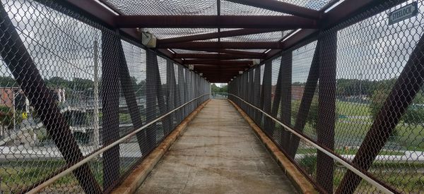 View of footbridge