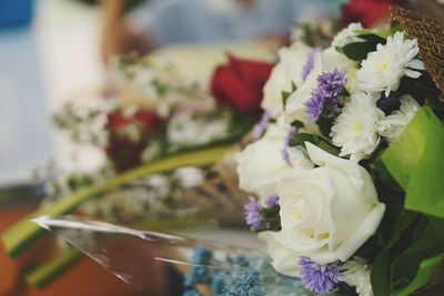 Close-up of rose bouquet