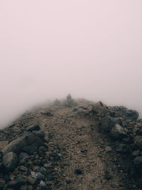 Scenic view of rocky mountains against sky