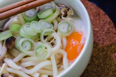 Close-up of served food