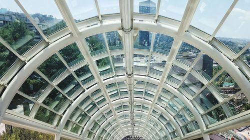 Low angle view of ceiling