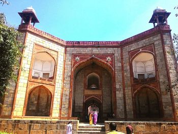 Low angle view of historical building