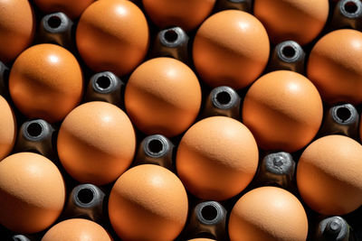 Full frame shot of eggs