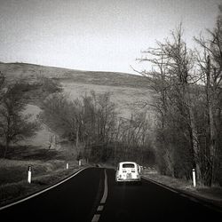 Country road passing through landscape