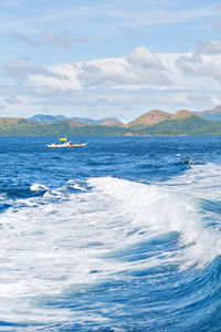 Scenic view of sea against sky