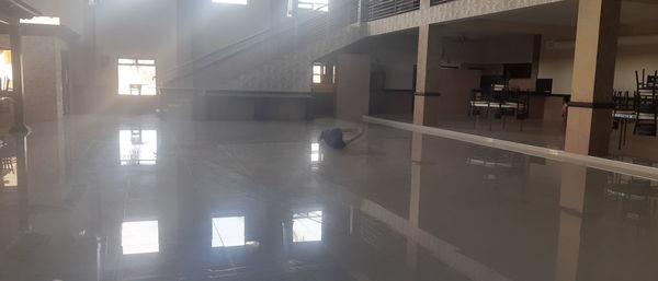 Empty corridor of building