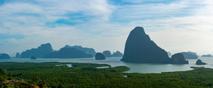 Samet nangshe viewpoint one of the most popular panoramas in phang nga.