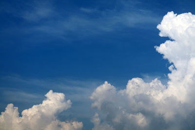 Low angle view of clouds in sky