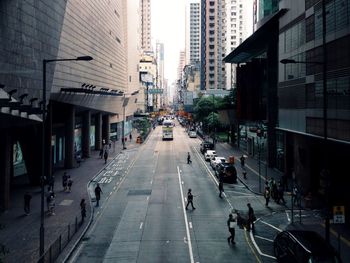 City street with buildings in background