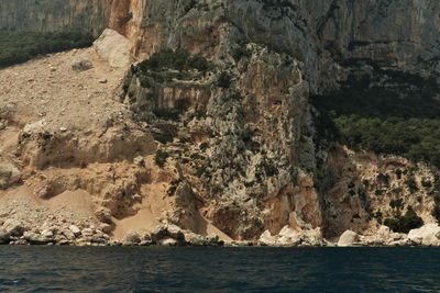 Rock formations by sea