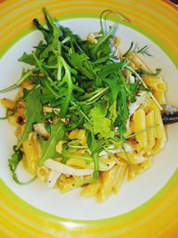 Close-up of meal served in plate