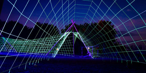 Light trails at night