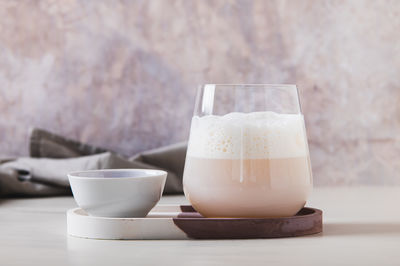 Close-up of drink on table