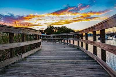 Bridge over river against sky