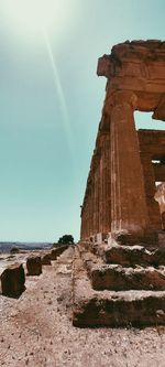 Ancient greek temple in agrigento, sicily