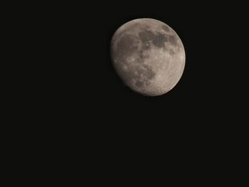 Scenic view of moon against sky at night