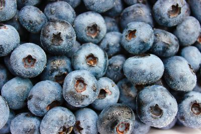Full frame shot of blueberries