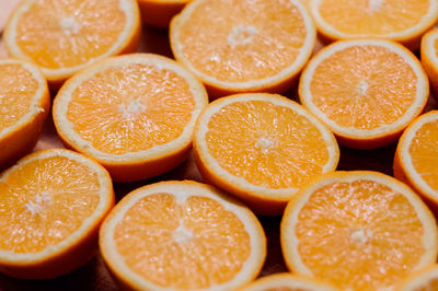 Orange slices as background texture