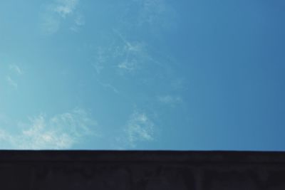 Low angle view of blue sky