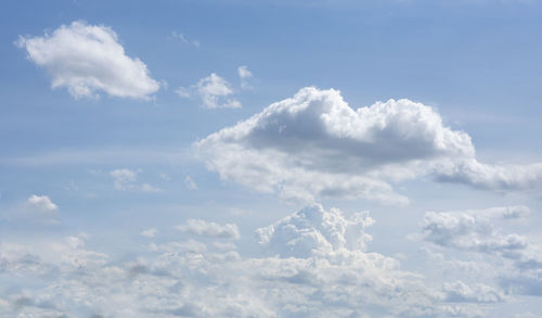 Low angle view of clouds in sky