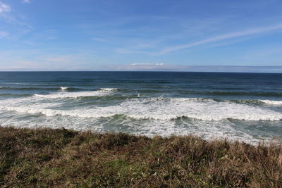 Scenic view of sea against sky