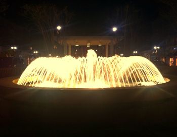 Night view of illuminated street light