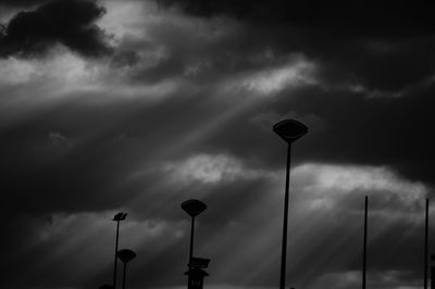 Low angle view of cloudy sky